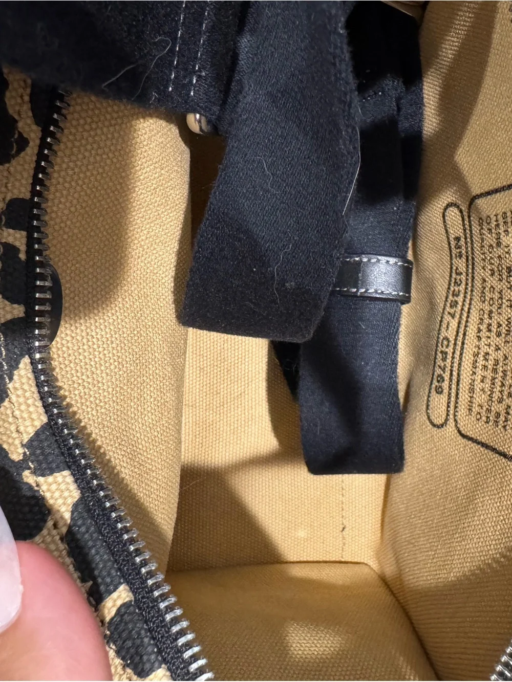 Coach Leopard-Print Canvas Mini Tote in Yellow and Black